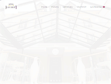 Tablet Screenshot of hoteljeanmoet.com